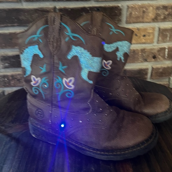 Girls light up roper cowgirl boot - Picture 2 of 3